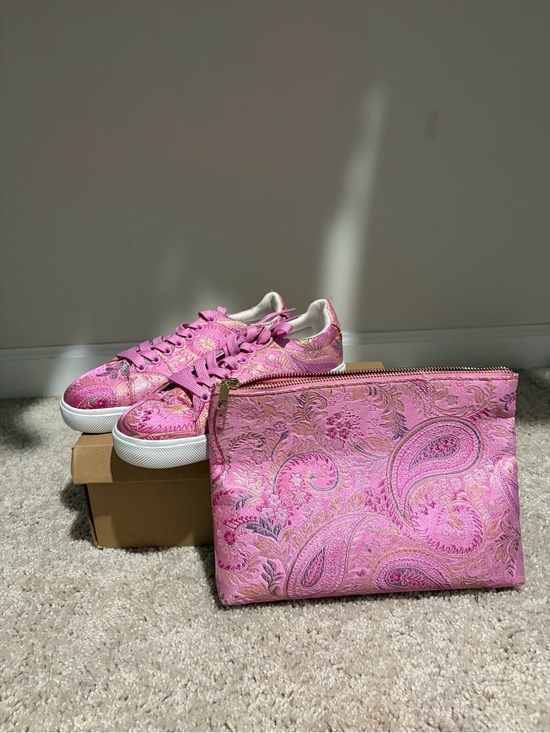H&M Shoes - H&M Pink Paisley Women's Sneakers with Matching Zip Pouch